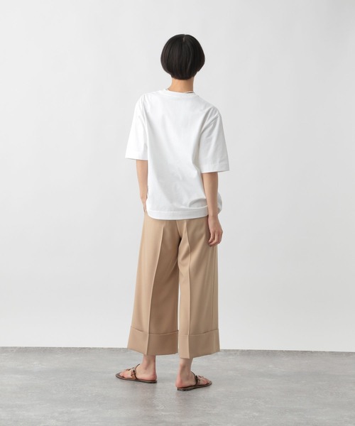 STERNBERG（スタンバーグ）の「5分袖コットンプルオーバー（Tシャツ/カットソー・メンズ・オフホワイト/ブラック・X-SMALL）」の8枚目の写真