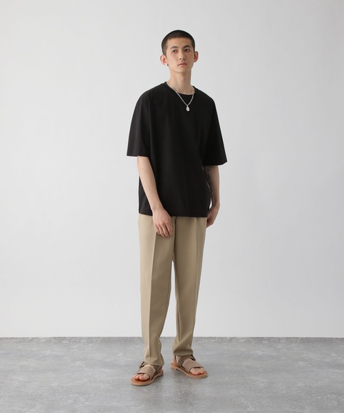 STERNBERG（スタンバーグ）の「5分袖コットンプルオーバー（Tシャツ/カットソー・メンズ・オフホワイト/ブラック・X-SMALL）」の11枚目の写真