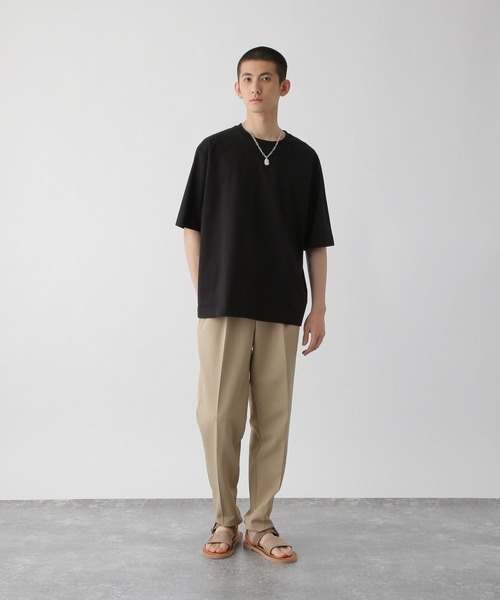 STERNBERG（スタンバーグ）の「5分袖コットンプルオーバー（Tシャツ/カットソー・メンズ・オフホワイト/ブラック・X-SMALL）」の13枚目の写真