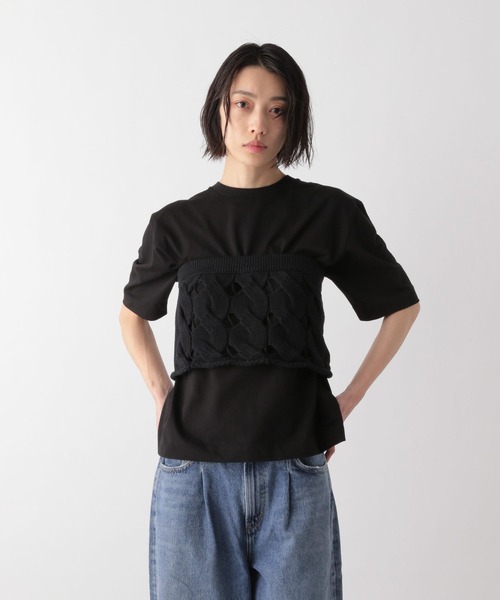 STERNBERG（スタンバーグ）の「5分袖コットンプルオーバー（Tシャツ/カットソー・メンズ・オフホワイト/ブラック・X-SMALL）」の22枚目の写真