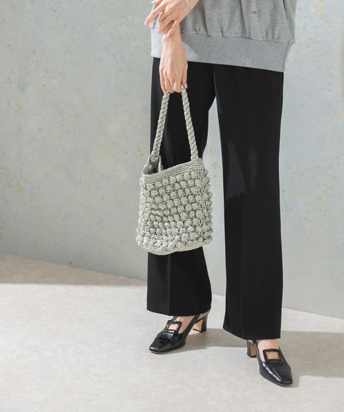 The Bagmati(ザバグマティ)の「The Bagmati METALIC LUREX BAG(ショルダーバッグ・レディース・ブラック/ゴールド系その他・FREE)」の2枚目の写真