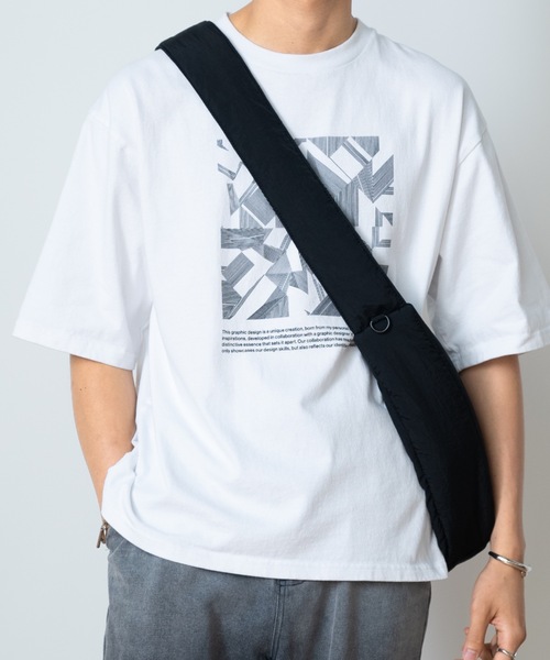 Nylon gathered mini shoulder bag 男闘呼組 ミニショルダーバッグ