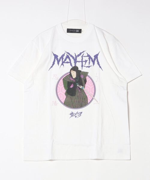 SAMURAI CORE(サムライコア)の「『SAMURAI CORE x MAYHEM』Graphic Design T(Tシャツ/カットソー・メンズ・ブラック/ホワイト・LARGE/MEDIUM)」の1枚目の写真