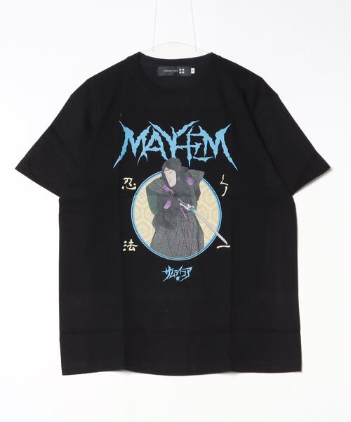 SAMURAI CORE(サムライコア)の「『SAMURAI CORE x MAYHEM』Graphic Design T(Tシャツ/カットソー・メンズ・ブラック/ホワイト・LARGE/MEDIUM)」の2枚目の写真