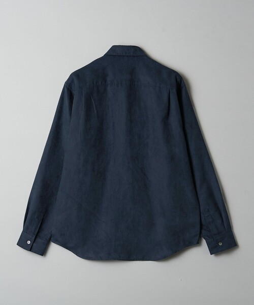WEB限定 WARDROBE SMART】スエードライク シャツ（シャツ/ブラウス