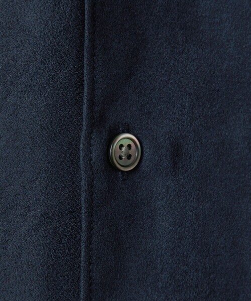 BEAUTY&YOUTH UNITED ARROWS（ビューティーアンドユースユナイテッドアローズ）の「【WEB限定 WARDROBE SMART】スエードライク シャツ（シャツ/ブラウス・メンズ・ブラック/モカ/ネイビー/ベージュ/ダークグレー・S/M/L/XL）」の11枚目の写真