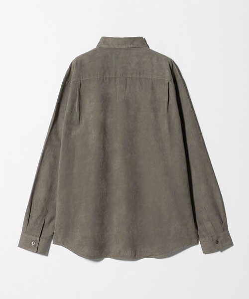 BEAUTY&YOUTH UNITED ARROWS（ビューティーアンドユースユナイテッドアローズ）の「【WEB限定 WARDROBE SMART】スエードライク シャツ（シャツ/ブラウス・メンズ・ブラック/モカ/ネイビー/ベージュ/ダークグレー・S/M/L/XL）」の6枚目の写真