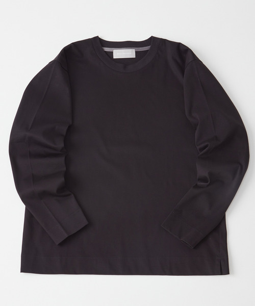 MEN'S MELROSE（メンズメルローズ）の「シルケットポンチスタンダードクルーネックロングスリーブTシャツ（Tシャツ/カットソー・メンズ・ホワイト/グレー/ブルーグリーン/ネイビー/ブラック・3/4/5）」の20枚目の写真