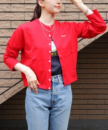 GYMPHLEX/ジムフレックス　ショートクルーネックカーディガン　SHORT CREW NECK CARDIGAN　GY-C0367 SCT