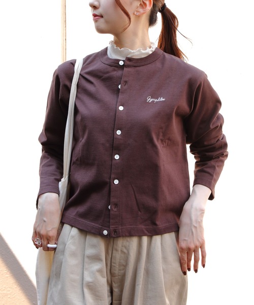 GYMPHLEX/ジムフレックス ショートクルーネックカーディガン SHORT