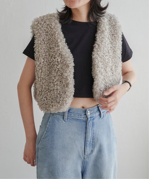 未使用☆ cen. セン プードルファーベスト Yahoo!オークション - 新作 Sランク Cen. セン プードルファー