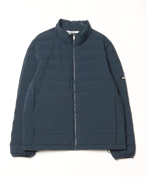 AIGLE(エーグル)の「撥水 スタンドネック ダックダウンジャケット T-KIT対応 / パファージャケット(ダウンジャケット/コート・メンズ・レッド/ブラック/ダークネイビー・L/M/S/XS/XL)」の2枚目の写真