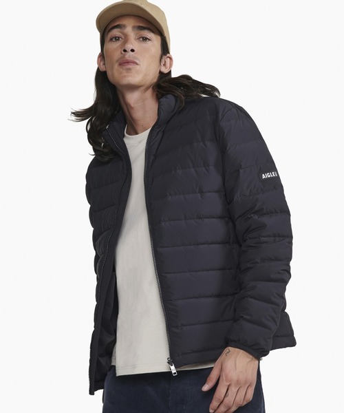 AIGLE(エーグル)の「撥水 スタンドネック ダックダウンジャケット T-KIT対応 / パファージャケット(ダウンジャケット/コート・メンズ・レッド/ブラック/ダークネイビー・L/M/S/XS/XL)」の21枚目の写真