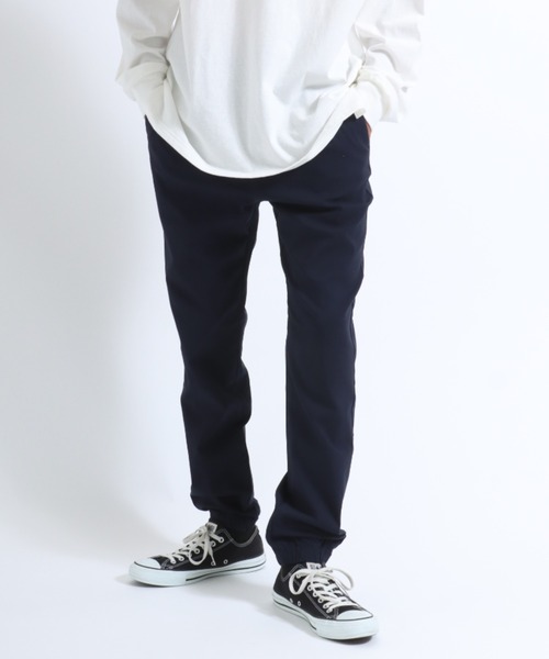 Salong hameu(サロン ハミュー)の「ストレッチツイルジョガーパンツ メンズ レディース ユニセックス/カラーパンツ(チノパンツ・メンズ・ベージュ/ブラック/グレー/カーキ/ネイビー・XL/L/M/S)」の5枚目の写真