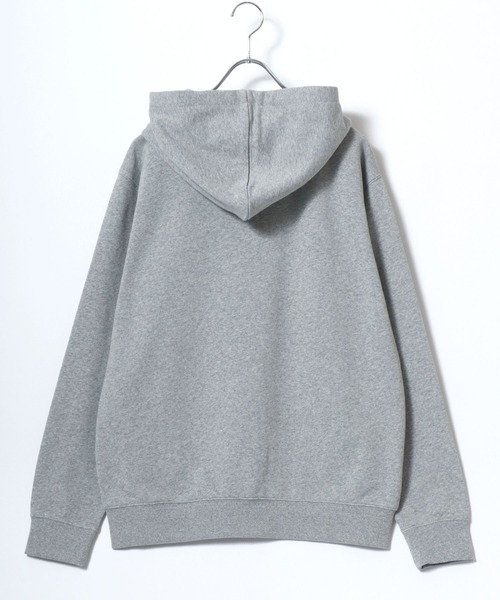 CONVERSE（コンバース）の「CONVERSE/コンバース ワンポイントロゴ刺繍 スウェット フルジップパーカー レディース メンズ トレーナー（パーカー・メンズ・グレー/ベージュ/ブラック・L/LL/M）」の7枚目の写真