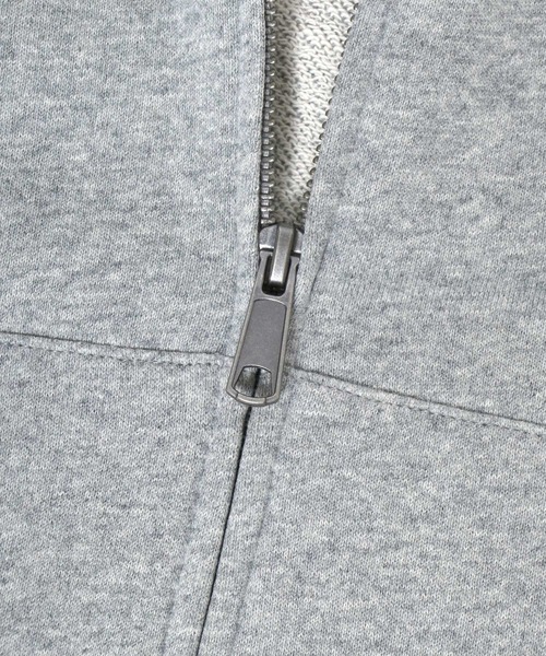 CONVERSE（コンバース）の「CONVERSE/コンバース ワンポイントロゴ刺繍 スウェット フルジップパーカー レディース メンズ トレーナー（パーカー・メンズ・グレー/ベージュ/ブラック・L/LL/M）」の14枚目の写真