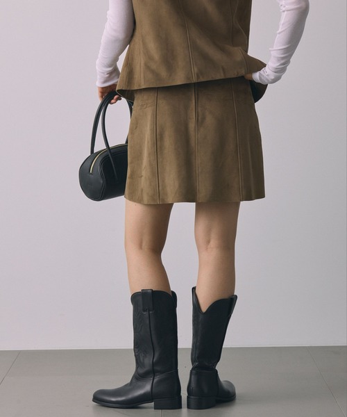 BABYLONE（バビロン）の「スウェードミニスカート（スカート・レディース・ベージュ・フリー）」の5枚目の写真
