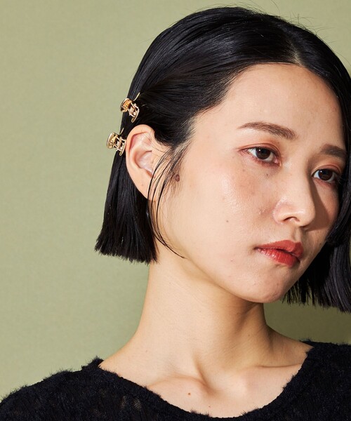 CITEN（シテン）の「＜CITEN＞2セットミニバンス（バレッタ/ヘアクリップ・レディース・シルバー/ゴールド・FREE）」の3枚目の写真