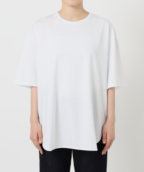 SLOBE IENA(スローブイエナ)の「ラウンドヘムTシャツ(Tシャツ/カットソー・レディース・ブラック/ホワイト/レッド・FREE)」の17枚目の写真