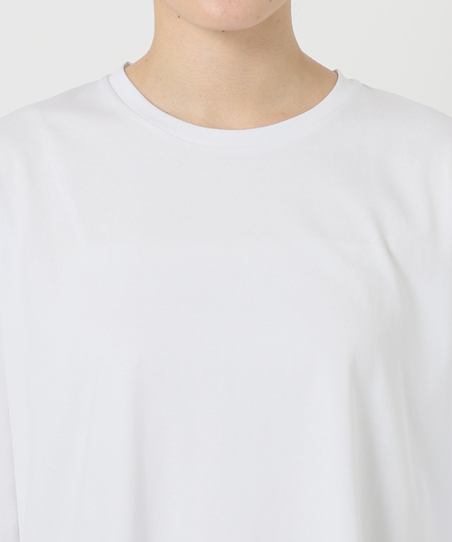 SLOBE IENA(スローブイエナ)の「ラウンドヘムTシャツ(Tシャツ/カットソー・レディース・ブラック/ホワイト/レッド・FREE)」の14枚目の写真