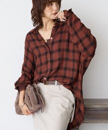 RIVE DROITE | 予約【大人も着やすい】ウォッシュドチェックワイドシャツ(シャツ/ブラウス)