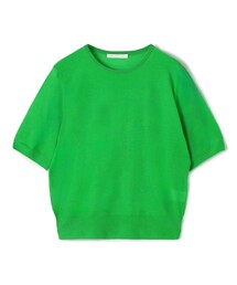 GALERIE VIE | ウーステッドカシミヤ ハーフスリーブプルオーバー(ニット/セーター)