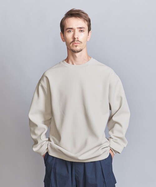 BEAUTY&YOUTH UNITED ARROWS（ビューティーアンドユースユナイテッドアローズ）の「クレープ フリース クルーネック スウェット（スウェット・メンズ・ブラック/オフホワイト/ブラウン・S/M/L/XL）」の5枚目の写真