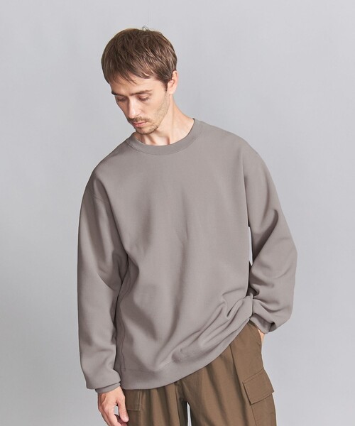 BEAUTY&YOUTH UNITED ARROWS（ビューティーアンドユースユナイテッドアローズ）の「クレープ フリース クルーネック スウェット（スウェット・メンズ・ブラック/オフホワイト/ブラウン・S/M/L/XL）」の8枚目の写真