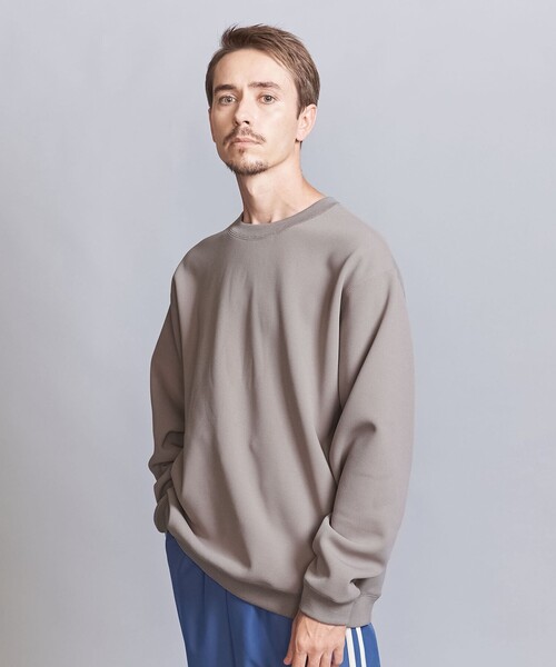 BEAUTY&YOUTH UNITED ARROWS（ビューティーアンドユースユナイテッドアローズ）の「クレープ フリース クルーネック スウェット（スウェット・メンズ・ブラック/オフホワイト/ブラウン・S/M/L/XL）」の9枚目の写真