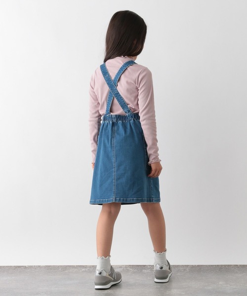 GLOBAL WORK Smile Seed Store(グローバルワーク スマイルシードストア)の「華奢リブ配色メロウTシャツ/118548(Tシャツ/カットソー・キッズ・ピンク/ブラック/オフホワイト/ブラック×ホワイト・110cm/120cm/130cm/100cm/150cm/140cm)」の8枚目の写真