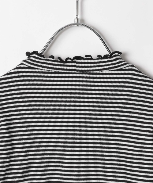 GLOBAL WORK Smile Seed Store(グローバルワーク スマイルシードストア)の「華奢リブ配色メロウTシャツ/118548(Tシャツ/カットソー・キッズ・ピンク/ブラック/オフホワイト/ブラック×ホワイト・110cm/120cm/130cm/100cm/150cm/140cm)」の17枚目の写真