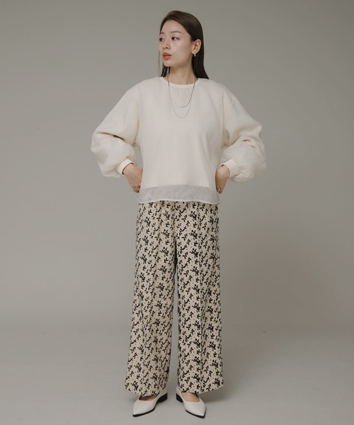 URBAN RESEARCH Sonny Label（アーバンリサーチサニーレーベル）の「フロッキーイージーパンツ（その他パンツ・レディース・ブラック/ブラウン/アイボリー・FREE）」の8枚目の写真