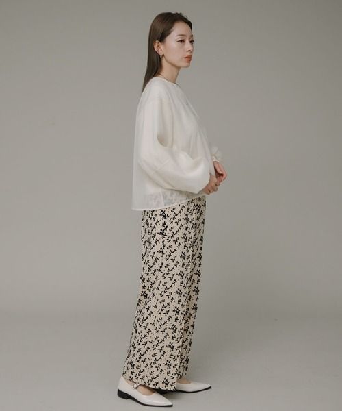 URBAN RESEARCH Sonny Label（アーバンリサーチサニーレーベル）の「フロッキーイージーパンツ（その他パンツ・レディース・ブラック/ブラウン/アイボリー・FREE）」の9枚目の写真