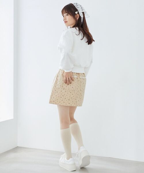 MAJESTIC LEGON(マジェスティックレゴン)の「レースラインミニスカート(スカート・レディース・ベージュ/ベージュ系その他2/ブルー系その他3・MEDIUM)」の17枚目の写真