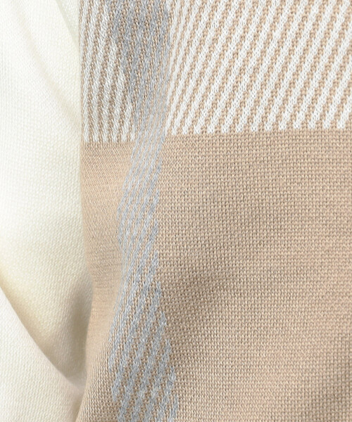 COMME CA ISM（コムサイズム）の「カラーブロック チェック柄 カーディガン（カーディガン/ボレロ・メンズ・チャコール/オフホワイト/ブルー・MEDIUM/LARGE）」の17枚目の写真