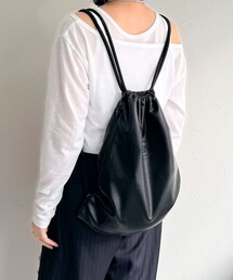 fredy emue | 【PARROTT CANVAS/パロットキャンバス】   PUレザーナップサック(バックパック/リュック)