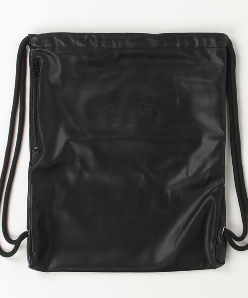 fredy emue（フレディエミュ）の「【PARROTT CANVAS/パロットキャンバス】   PUレザーナップサック（バックパック/リュック・レディース・ブラック・FREE）」の8枚目の写真