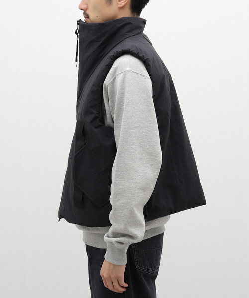Gurank Padded vest ブラック グランク ベスト 中綿 Gurank Padded vest ブラック グランク ベスト 中綿
