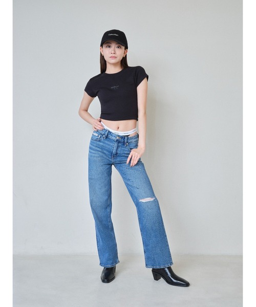 国内即発   モノグラムベビーTシャツ モノグラムベビーTシャツ（Tシャツ/カットソー）｜Calvin Klein