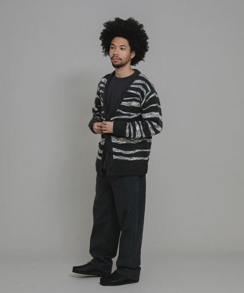 URBAN RESEARCH Sonny Label(アーバンリサーチサニーレーベル)の「ウール混スペースダイニットカーディガン(カーディガン/ボレロ・メンズ・ブラック系その他/ブルー系その他/ベージュ系その他・MEDIUM/LARGE)」の6枚目の写真
