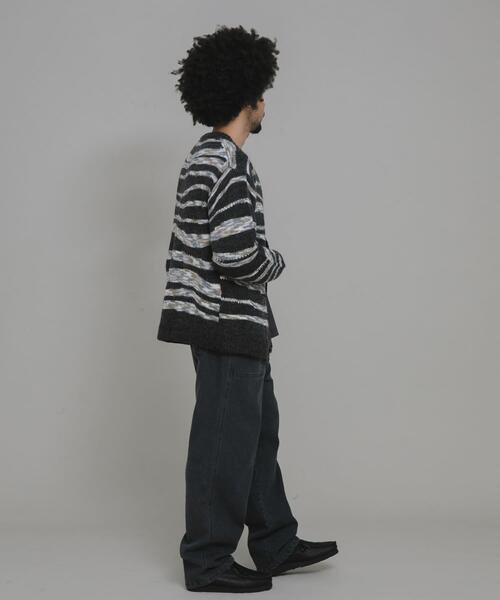 URBAN RESEARCH Sonny Label(アーバンリサーチサニーレーベル)の「ウール混スペースダイニットカーディガン(カーディガン/ボレロ・メンズ・ブラック系その他/ブルー系その他/ベージュ系その他・MEDIUM/LARGE)」の8枚目の写真