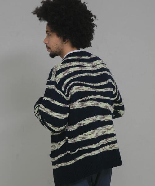 セール】ウール混スペースダイニットカーディガン（カーディガン