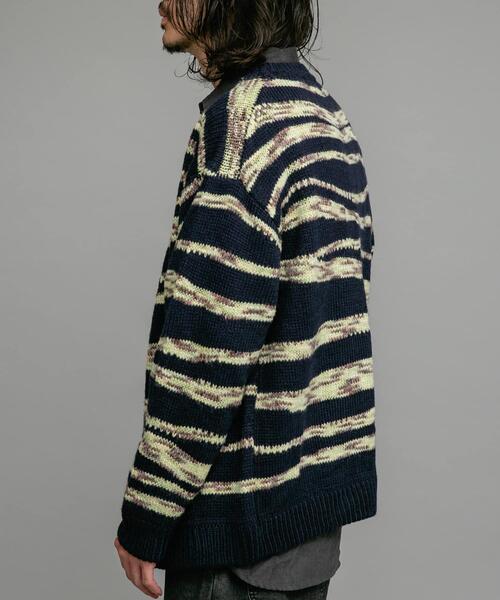 URBAN RESEARCH Sonny Label(アーバンリサーチサニーレーベル)の「ウール混スペースダイニットカーディガン(カーディガン/ボレロ・メンズ・ブラック系その他/ブルー系その他/ベージュ系その他・MEDIUM/LARGE)」の21枚目の写真