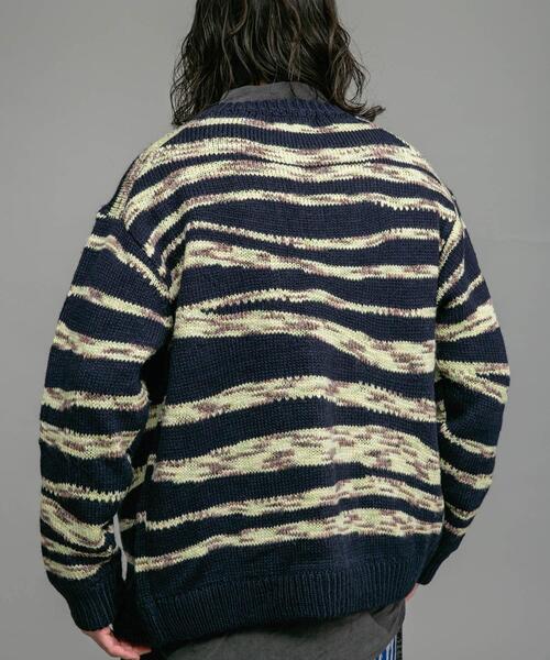 URBAN RESEARCH Sonny Label(アーバンリサーチサニーレーベル)の「ウール混スペースダイニットカーディガン(カーディガン/ボレロ・メンズ・ブラック系その他/ブルー系その他/ベージュ系その他・MEDIUM/LARGE)」の22枚目の写真