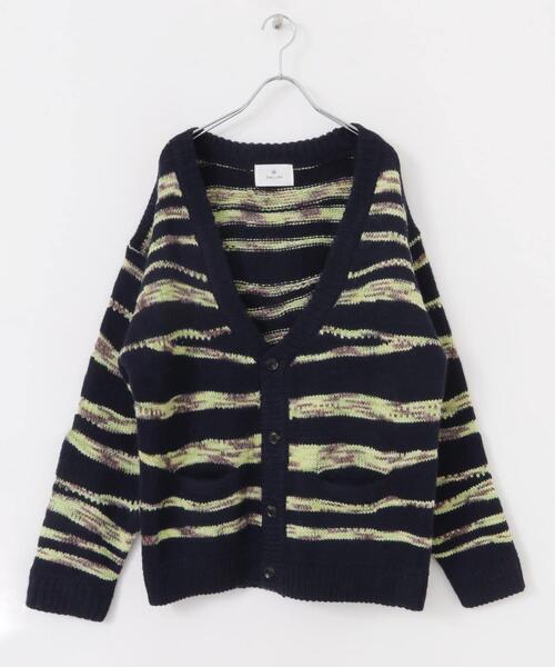 セール】ウール混スペースダイニットカーディガン（カーディガン