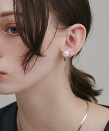 ciite' surgical stainless(シーテサージカルステンレス)の【 金属アレルギー対応 】 シンプルパールイヤリング サージカルステンレス   (両耳用)(イヤリング)