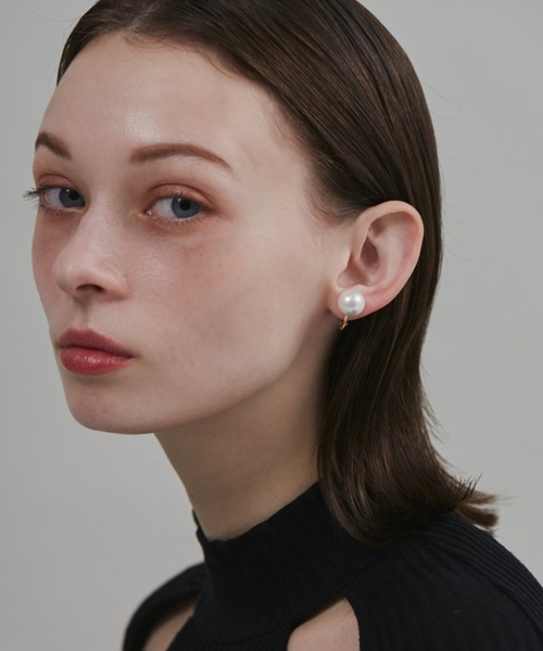 ciite' surgical stainless（シーテサージカルステンレス）の「【 金属アレルギー対応 】 シンプルパールイヤリング サージカルステンレス   (両耳用)（イヤリング・レディース・シルバー/ゴールド・S/L/M）」の9枚目の写真