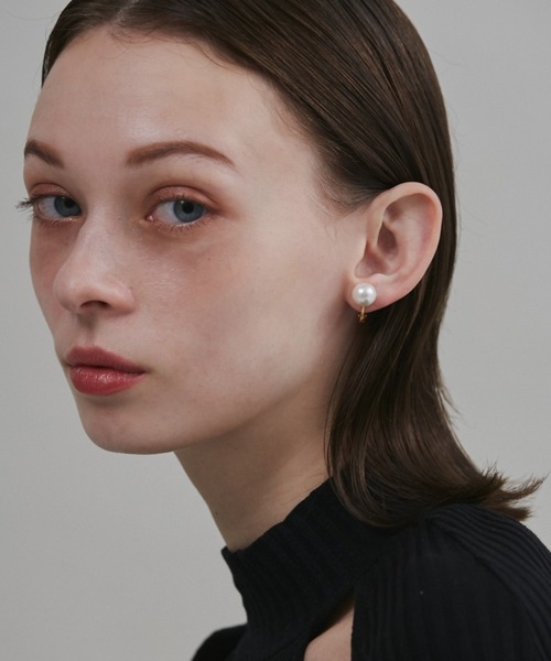 ciite' surgical stainless（シーテサージカルステンレス）の「【 金属アレルギー対応 】 シンプルパールイヤリング サージカルステンレス   (両耳用)（イヤリング・レディース・シルバー/ゴールド・S/L/M）」の12枚目の写真