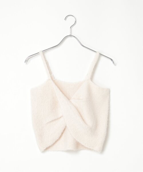 VENCEEXCHANGE(ヴァンスエクスチェンジ)の「ツイストニットビスチェ(キャミソール・レディース・オフホワイト/グレー/ブラック/ベージュ・FREE)」の13枚目の写真