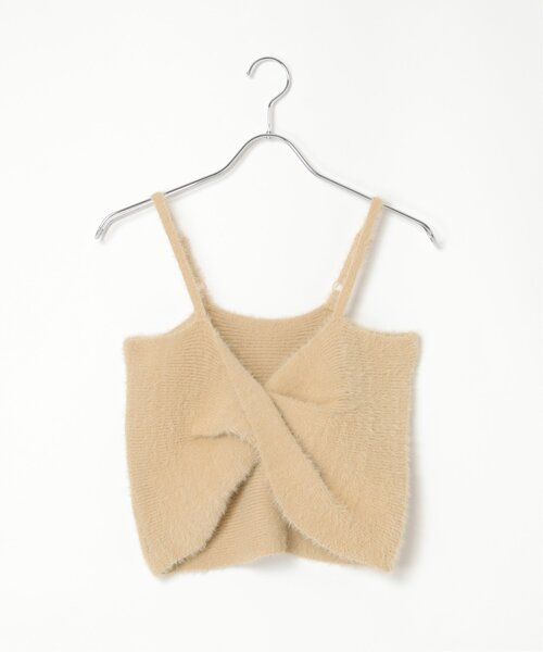 VENCEEXCHANGE(ヴァンスエクスチェンジ)の「ツイストニットビスチェ(キャミソール・レディース・オフホワイト/グレー/ブラック/ベージュ・FREE)」の14枚目の写真